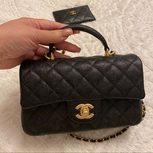 🔥SOLD 🔥Chanel mini flap with handles